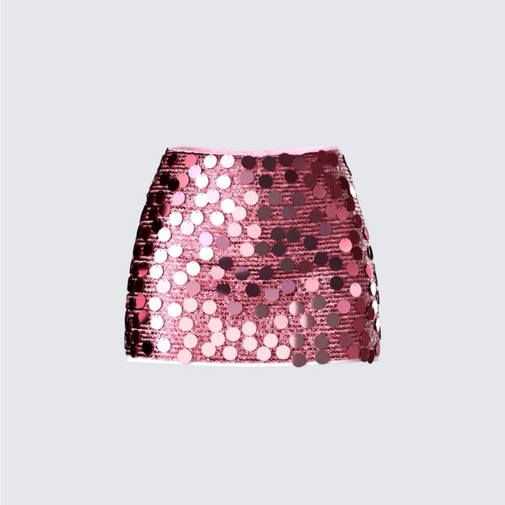 Sequin Pink Skirt